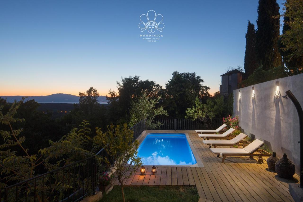Mondinica Heritage House - Heated Pool Dobrinj Exterior foto